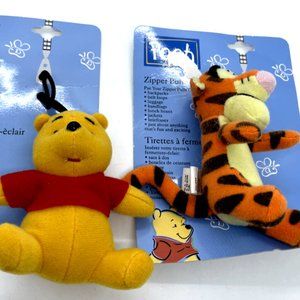 Winnie the Pooh Zipper Pulls (set of 2)